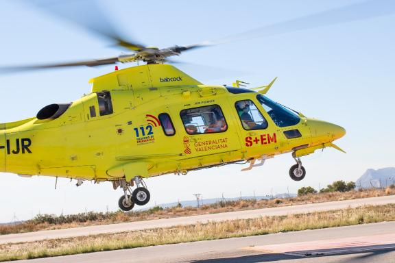 Los helicópteros medicalizados de la Generalitat realizaron 411 servicios durante 2022